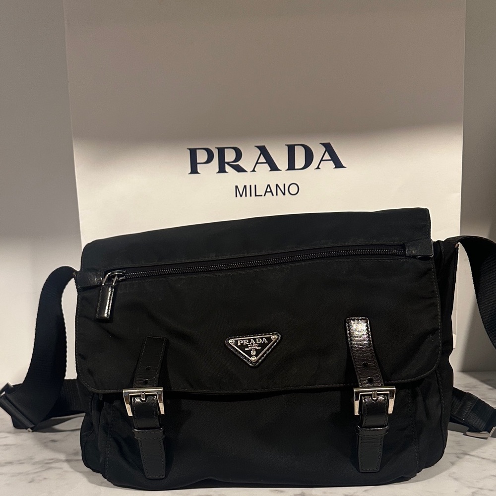 Prada Black Messenger Bag - Picture 2 of 6